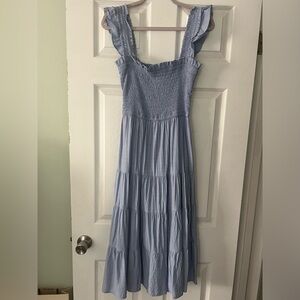 Express Light Blue MIDI Dress